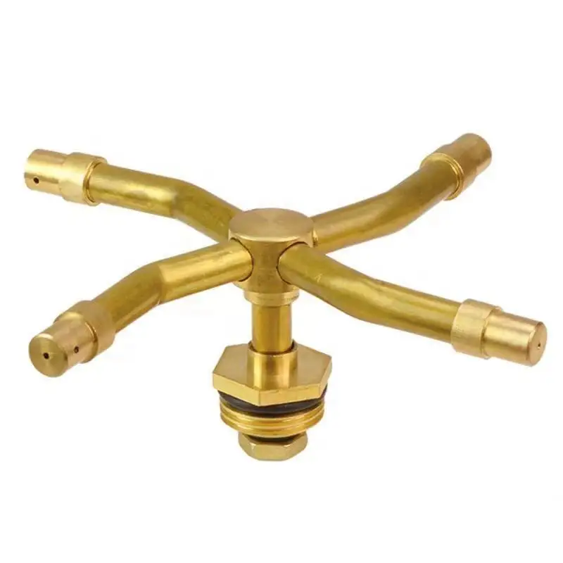 Custom Various models Automatic Rotary Whirling Sprinkler Garden Lawn Irrigation Watering Nozzle Spray Rotating Brass Sprayer