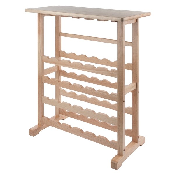 Wood Vinny 24-Bottle Wine Rack， Natural