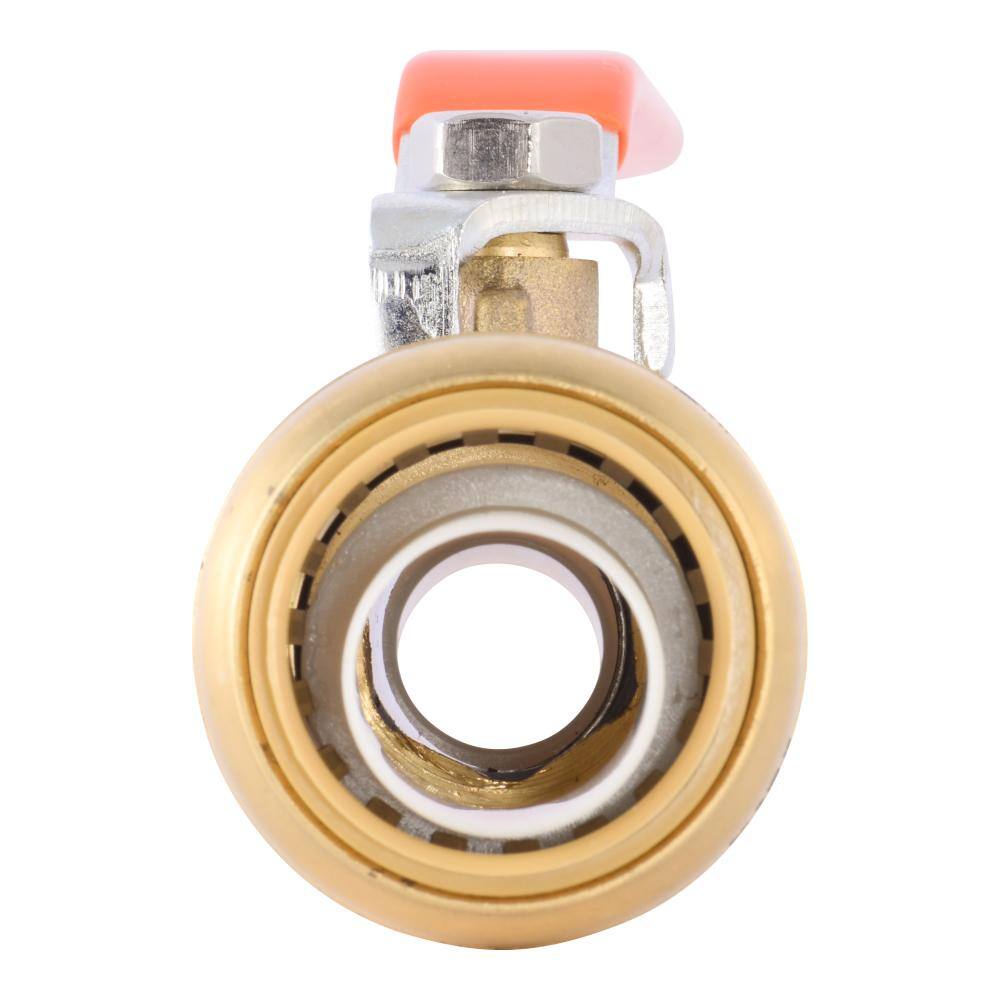 SharkBite 1 in. x 34 in. Push-to-Connect Reducing Brass Ball Valve 22993LF