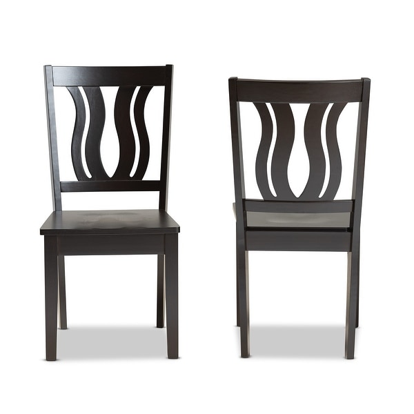 Fenton Mid-Century Modern 2-Piece Dining Chair Set