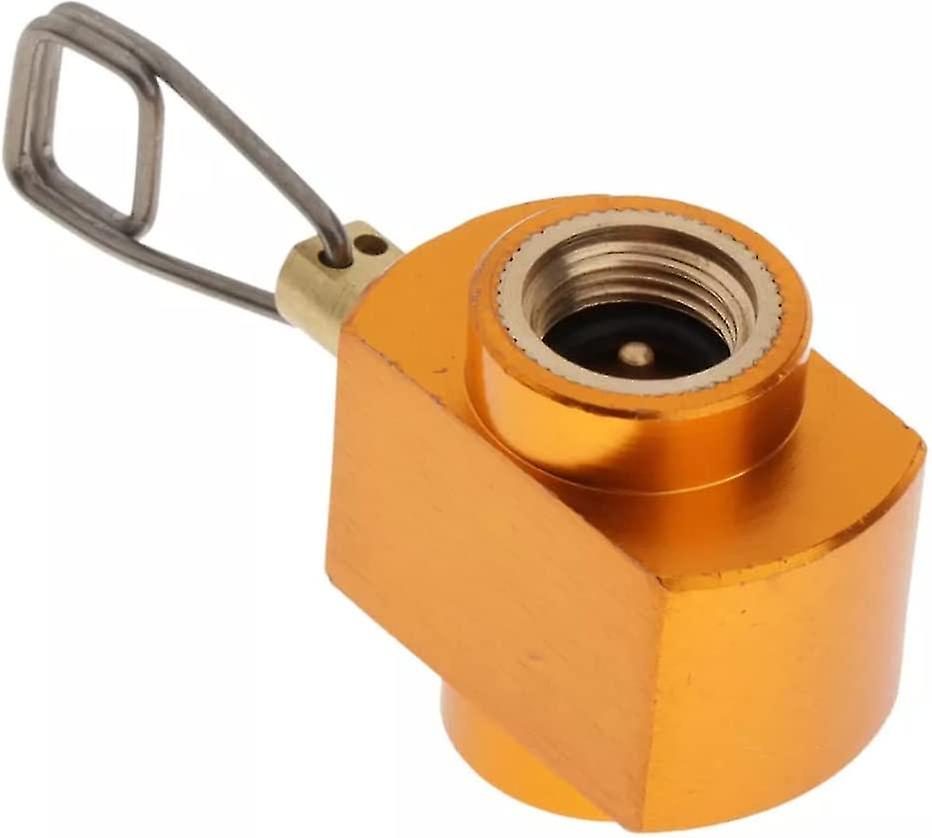 Outdoor Camping Gas Stove Adapter Gas Refill Adapter Gas Saver Shifter Refill Adapter Gas Camping Stove Cylinder(yellow)(1pcs)