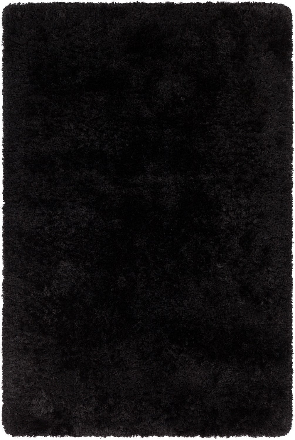 Giulia Black Hand Woven Shag Rug