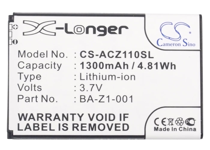 Acer Liquid Z110 Dou Liquid Z120 Liquid Z2 Liquid Replacement Battery BatteryClerkcom Mobile Phone