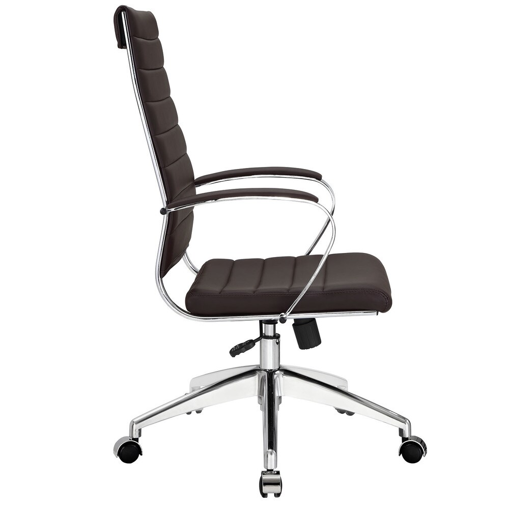 Jive Ribbed High Back Tall Executive Swivel Office Chair With Arms