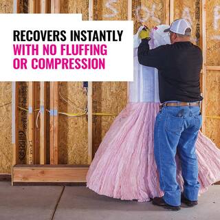 Owens Corning R-19 Unfaced Fiberglass Insulation Batt 16 in. x 96 in. (10-Bags) M47Q