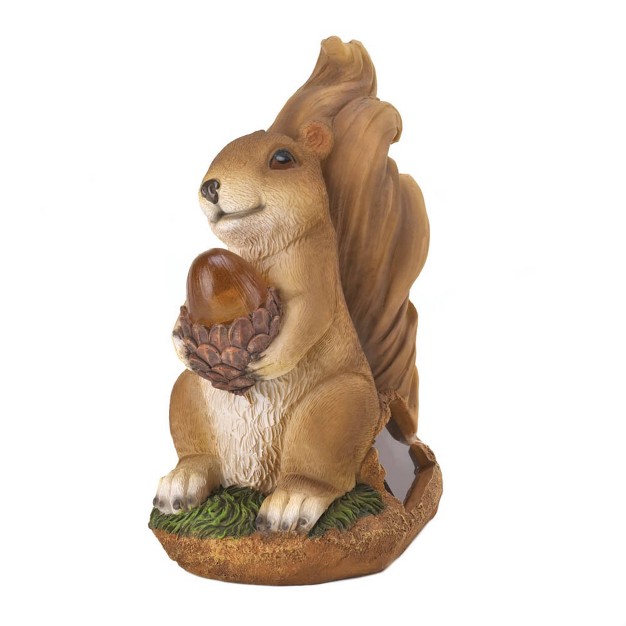 Squirrel Solar Statue Brown Zingz amp Thingz