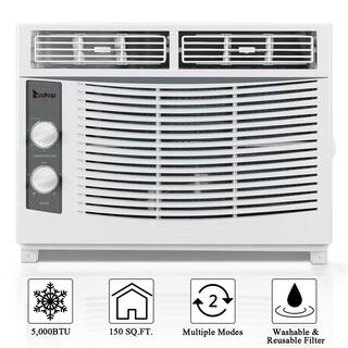 Winado 5000 BTU 115-Volt White Window Air Conditioner 219420519867