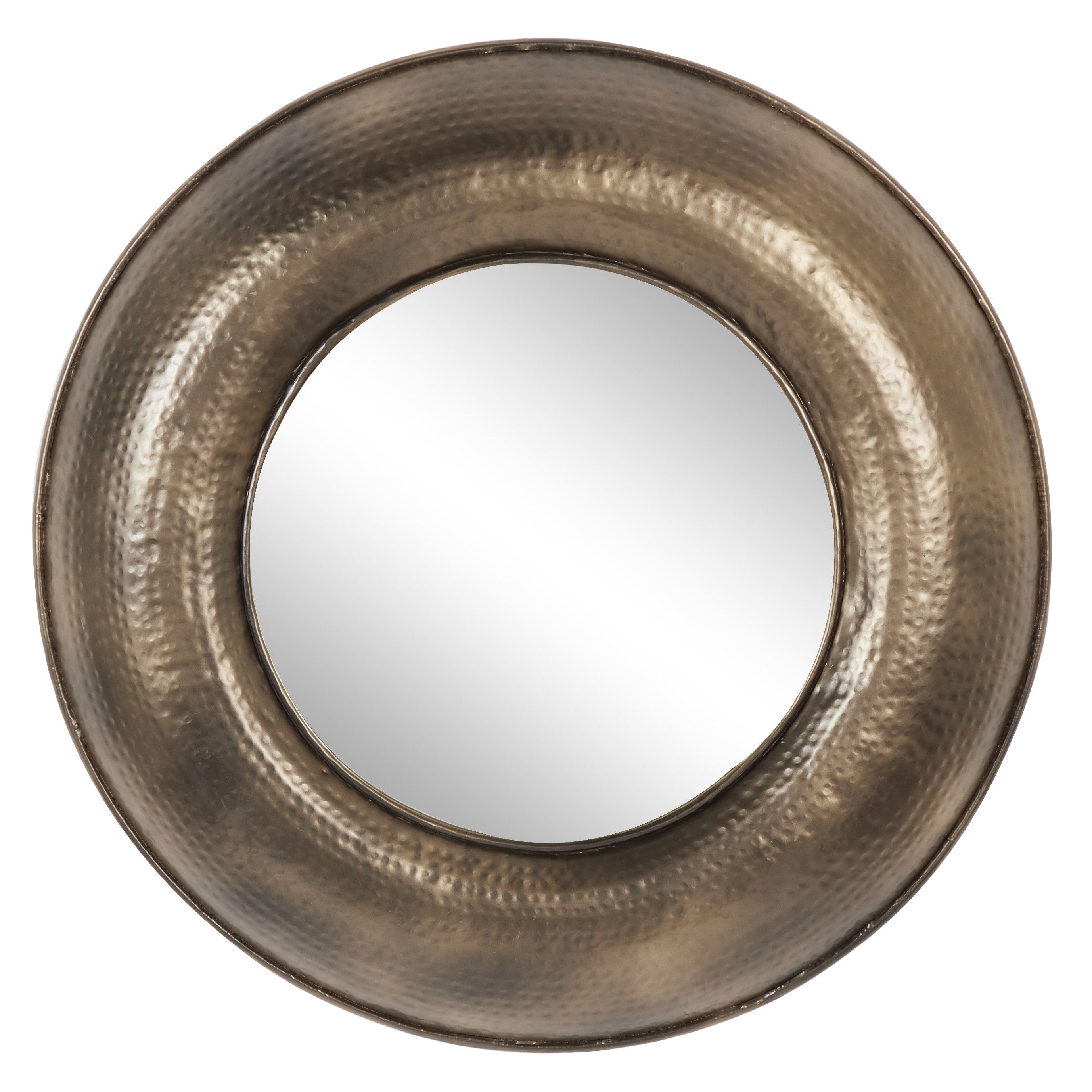 Bronze Modern Metal Wall Mirror 32 x 32