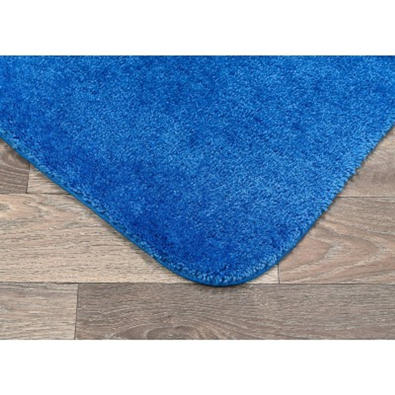 24x40 Traditional Plush Nylon Washable Bath Rug Blue - Garland Rug