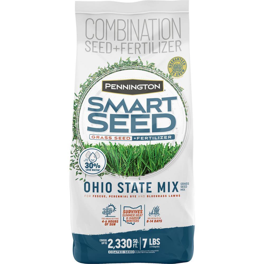 Pennington Smart Seed 7 lbs. Ohio State Grass Seed and Fertilizer 100543710