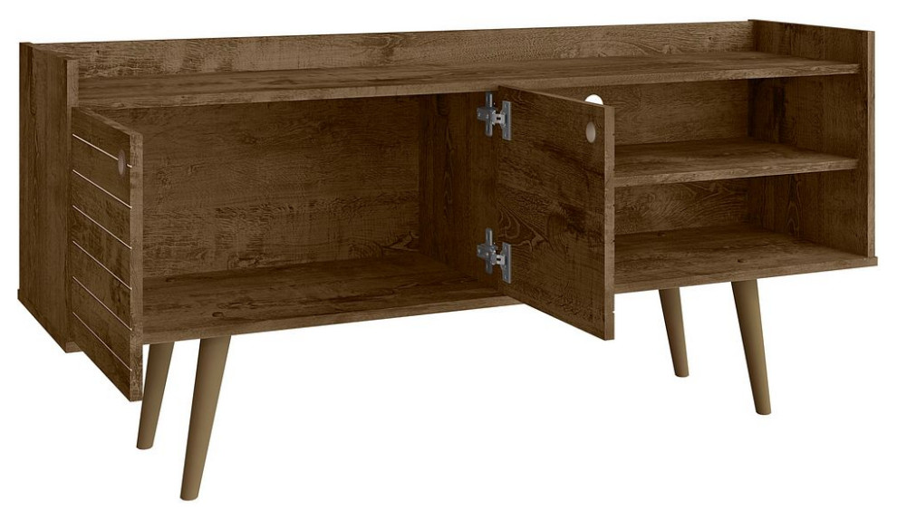 Bogart 53.54 quotMidcentury TV Stand   Midcentury   Entertainment Centers And Tv Stands   by Manhattan Comfort  Houzz