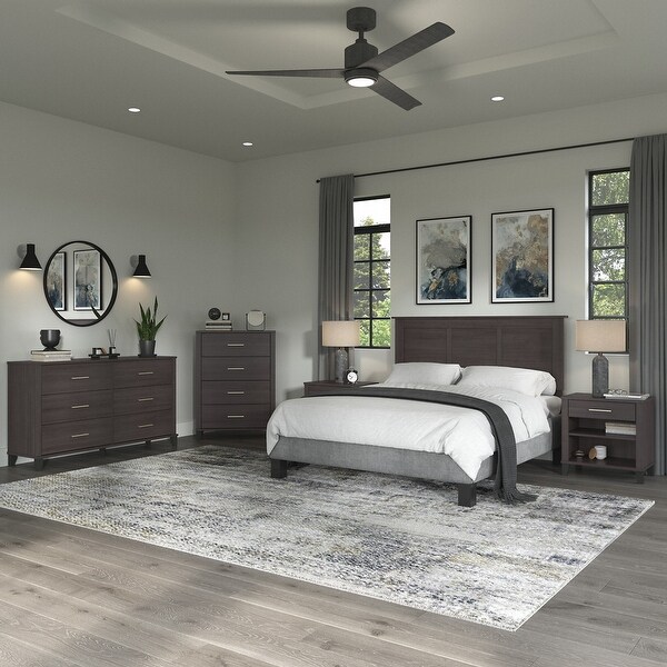 Somerset 5 Piece Full/Queen Size Bedroom Set by Bush Furniture - - 35808832