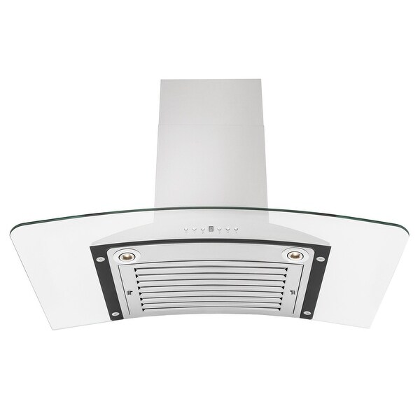 ZLINE Convertible Vent Wall Range Hood in Stainless Steel and Glass (KN)