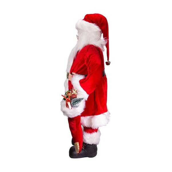 Kurt Adler 36 Inch Kringles Classic Red Standing Santa Christmas Decor Figurine