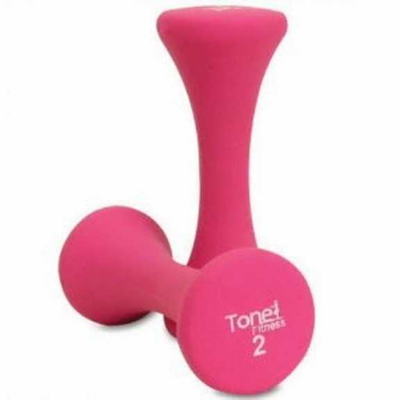 Tone Fitness SDNHS TN020 Hourglass Neoprene Dumbbe...