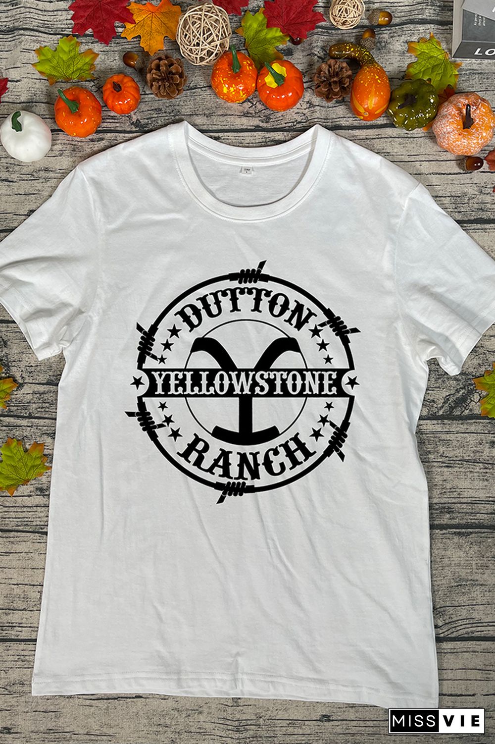 Dutton Ranch Yellowstone Graphic Tee Short Sleeves Wholesale