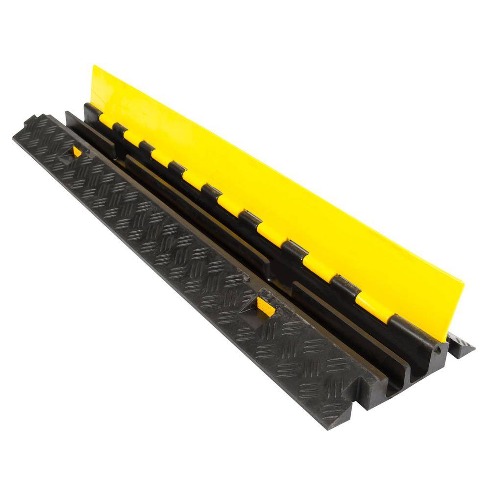 Guardian 3 ft. L 2-Channel 1.125 in. Industrial Rubber Cable Ramp DH-CP-5