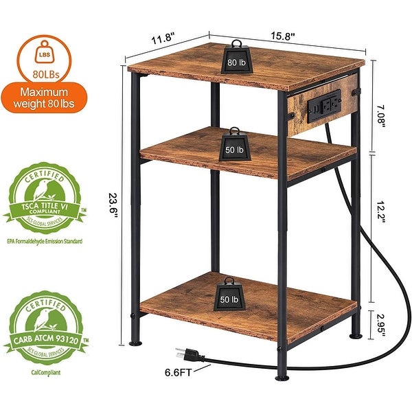 Nightstand with Charging Station