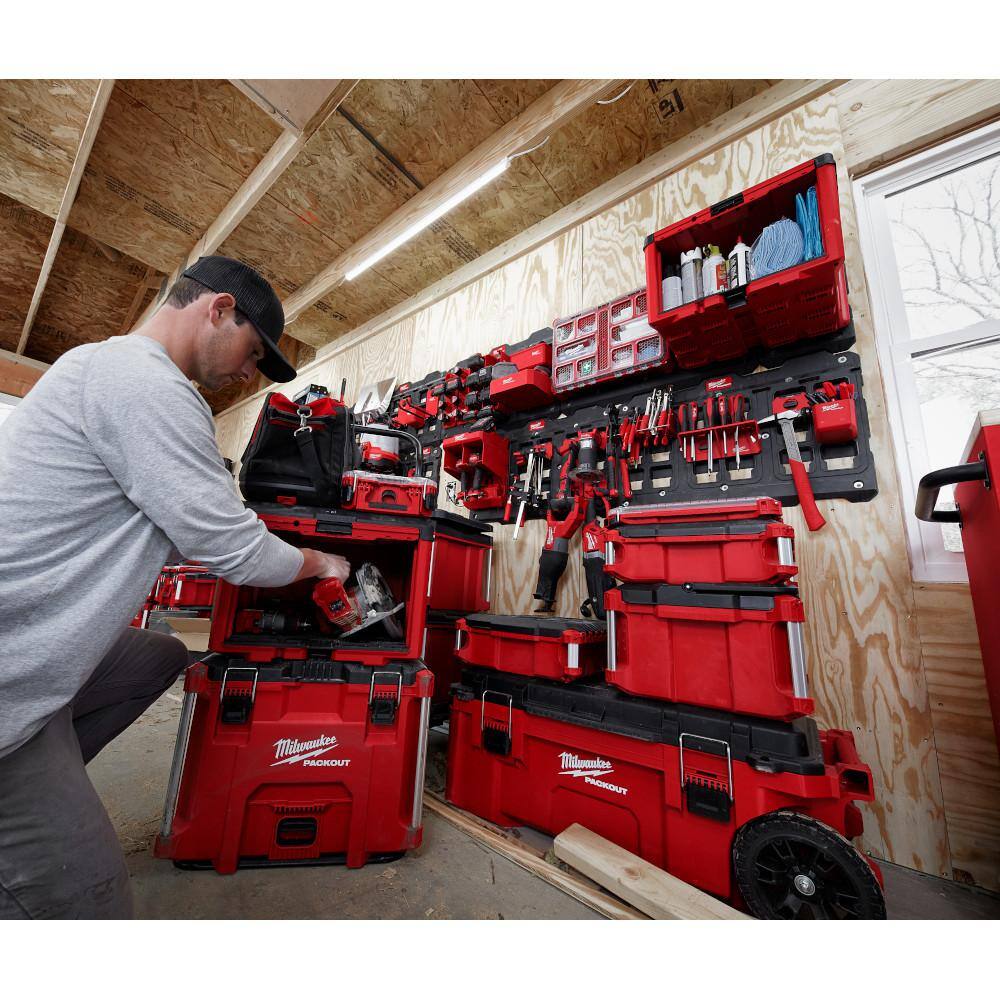 Milwaukee 48-22-8445 Packout 19.5 in. W x 14.7 in. H x 14.5 in. D Cabinet in Red (1-Piece)