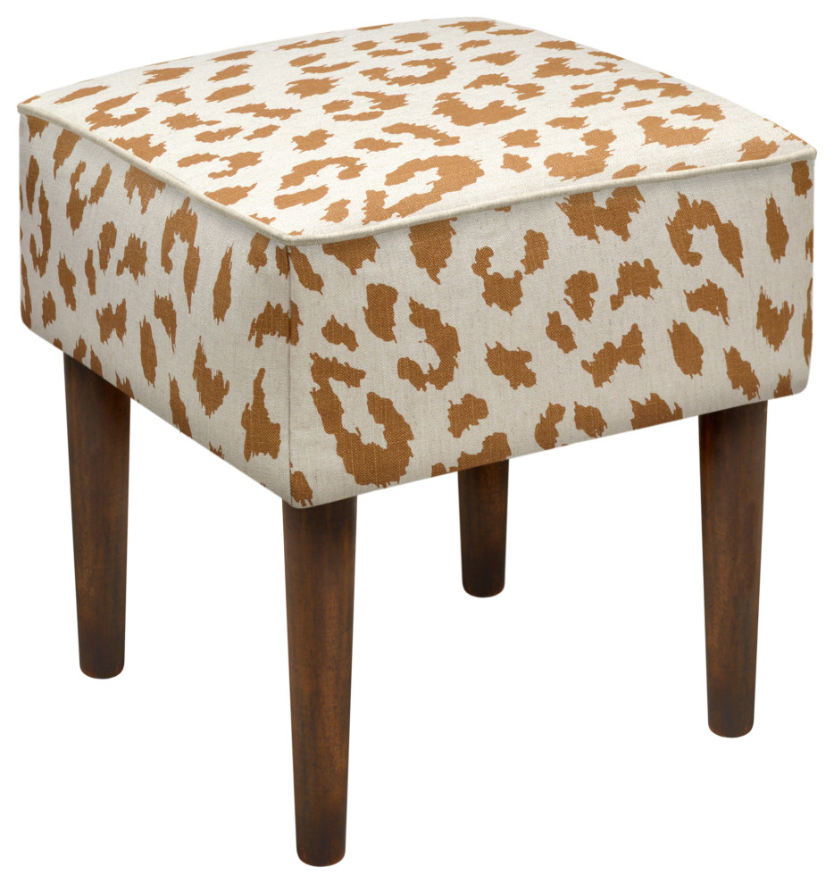 Cheetah Modern Vanity Stool   Contemporary   Vanity Stools And Benches   by 123 Creations  Houzz