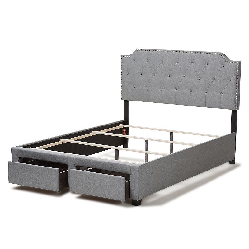 Baxton Studio Modern Gray Storage Bed