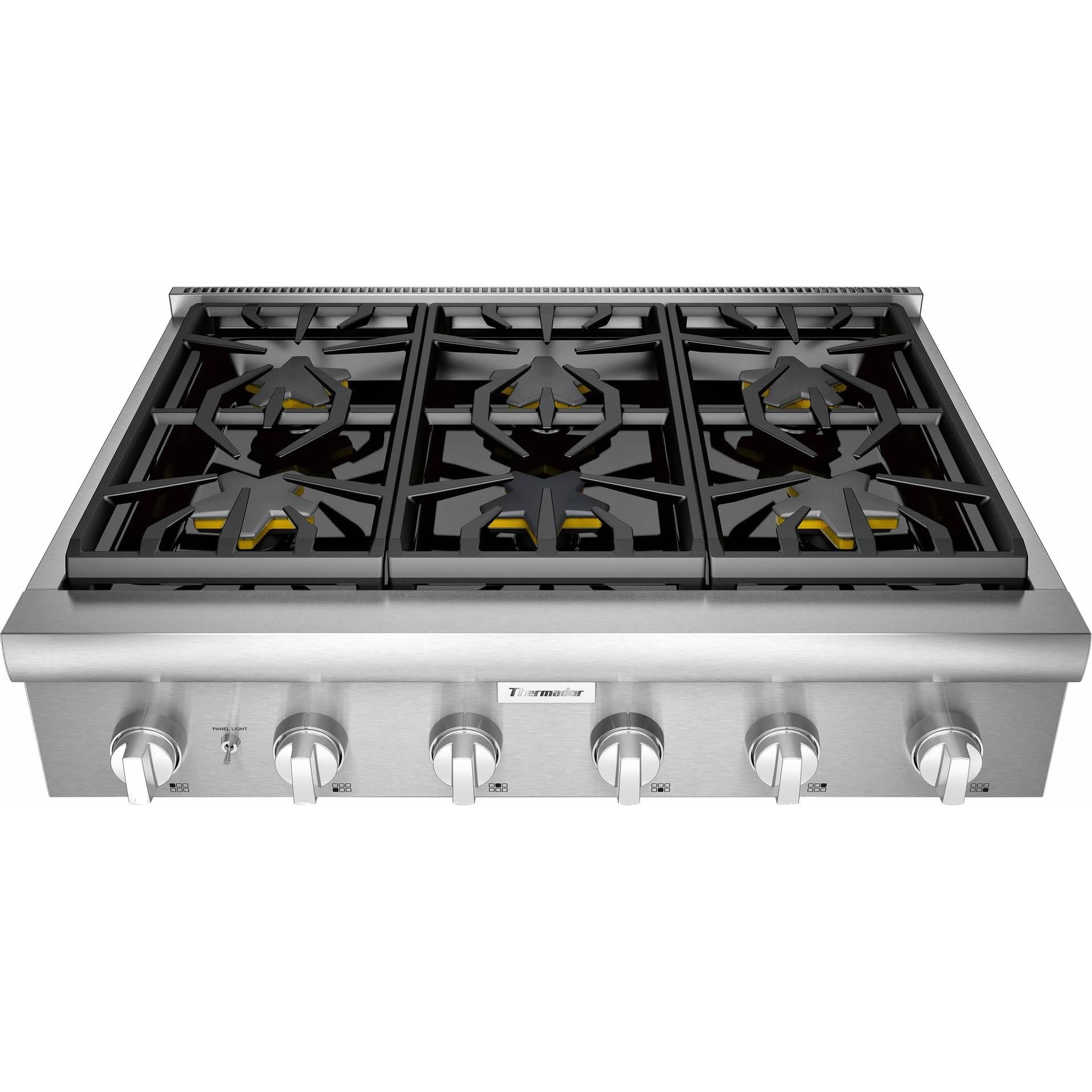 Thermador 36-inch Built-in Gas Rangetop with Patented Pedestal Star® Burners PCG366W