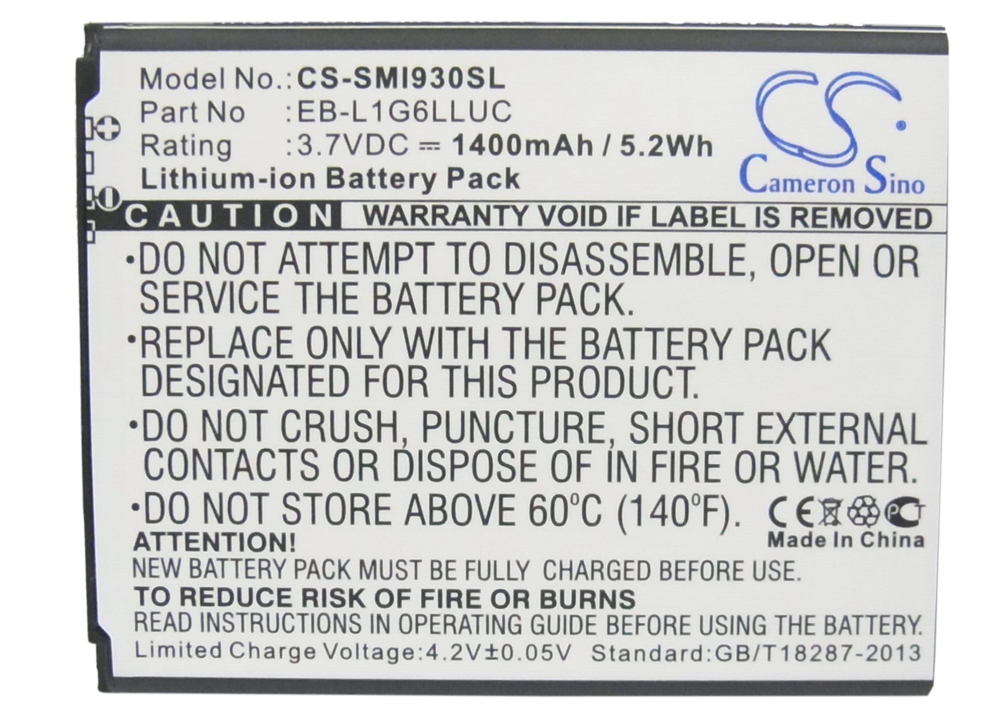 AtampT Galaxy S 3 Galaxy S III Galaxy S3 Gal 1400mAh Replacement Battery BatteryClerkcom Mobile Phone