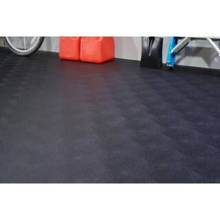 G-Floor Levant 10 ft. x 24 ft. Midnight Black Vinyl Universal Flooring GF55LV1024MB