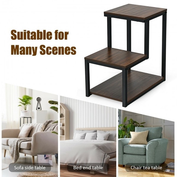 3-Tier Sofa Side Table Night Stand - 24