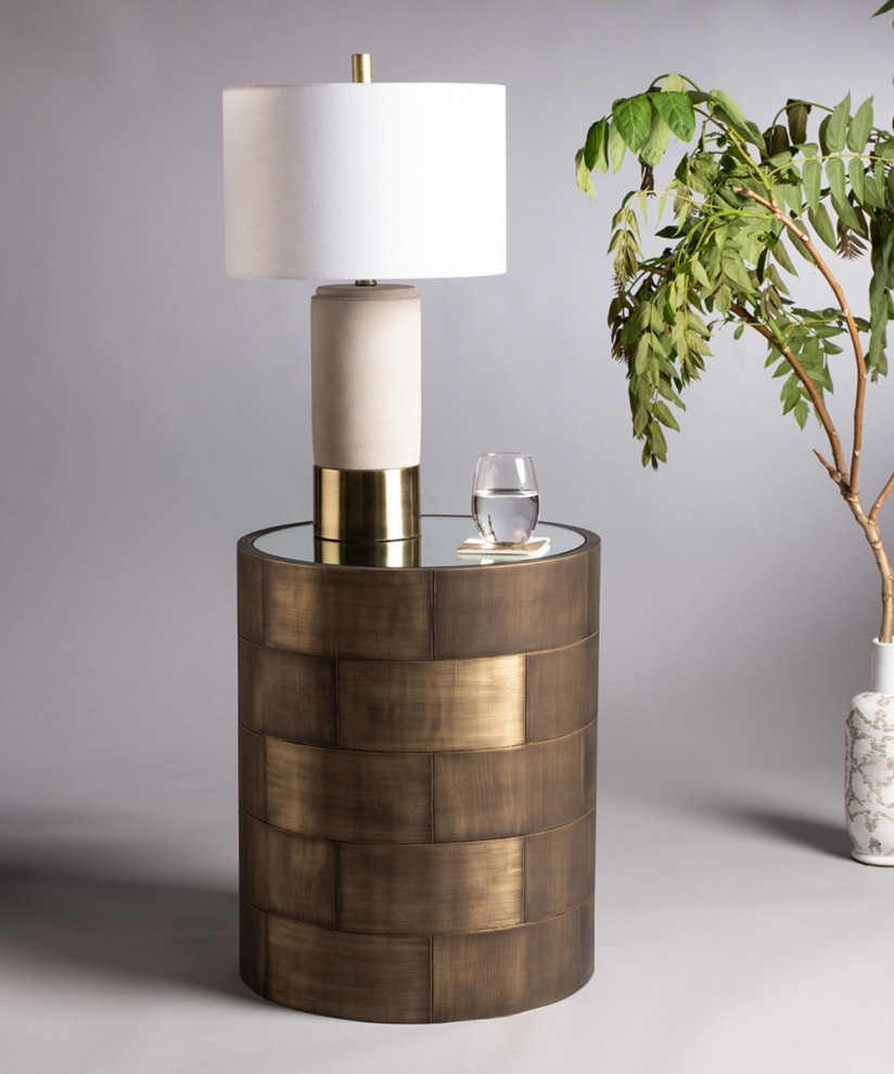 Amber Round Side Table   Modern   Side Tables And End Tables   by Virgil Stanis Design  Houzz