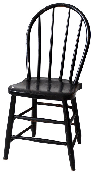 Consigned  Antique Spindle Back Dining Chair   Farmhouse   Dining Chairs   by 86 Vintage  Houzz