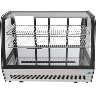 Koolmore 35 in. W 5.6 cu. ft. Commercial Countertop Refrigerator Display Case in Stainless Steel KT35-5B