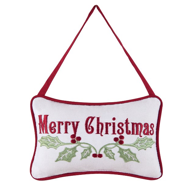 X 8 quot Merry Christmas Doorknob Petite Pillow