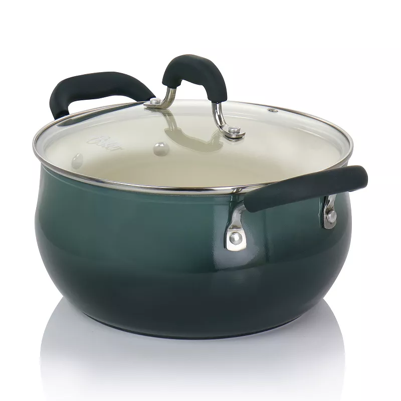 Oster Cocina Corbett 5.4 Quart Nonstick Aluminum Dutch Oven in Gray