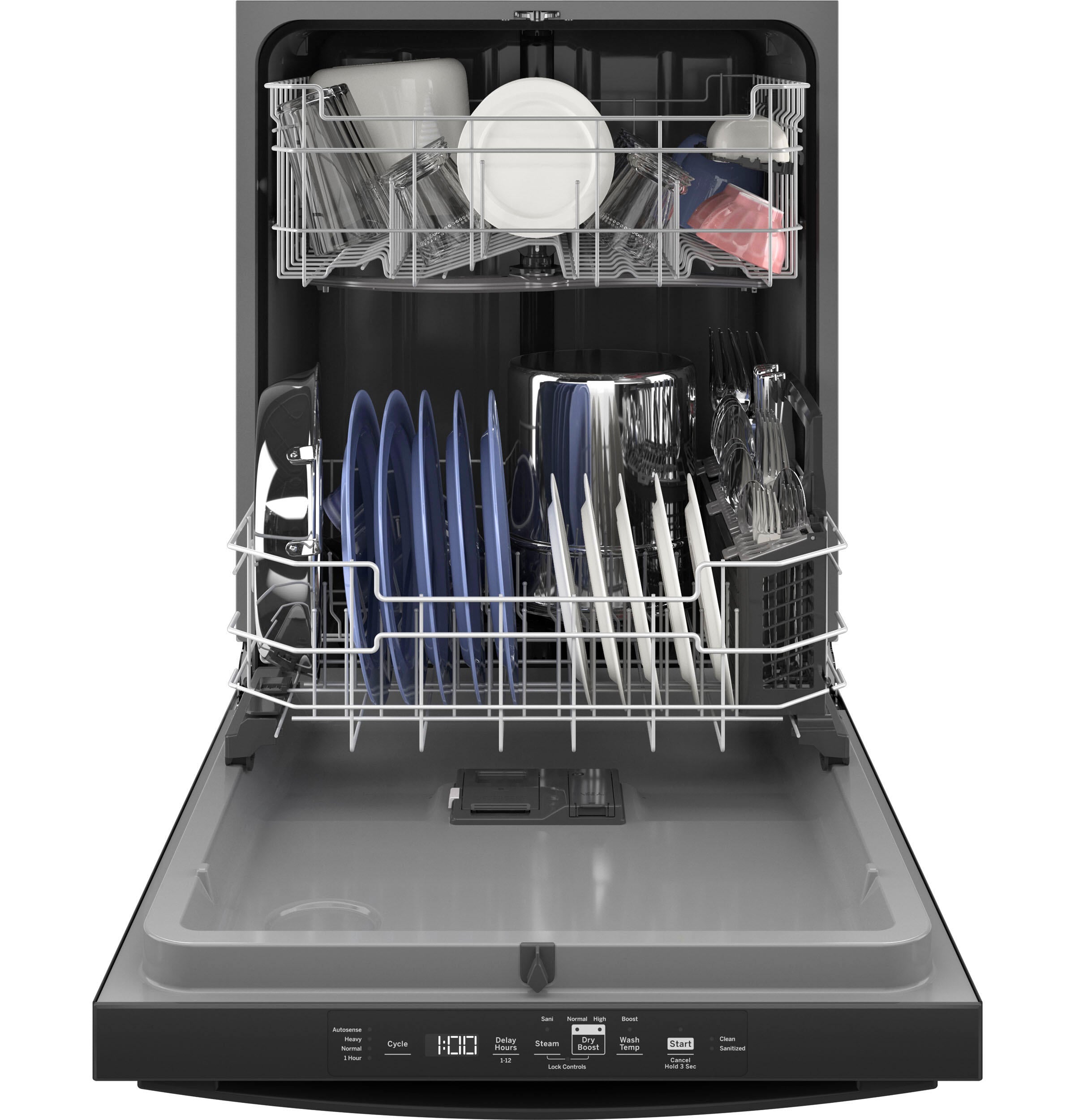 Ge Appliances GDT550PGRBB Ge® Top Control With Plastic Interior Dishwasher With Sanitize Cycle & Dry Boost