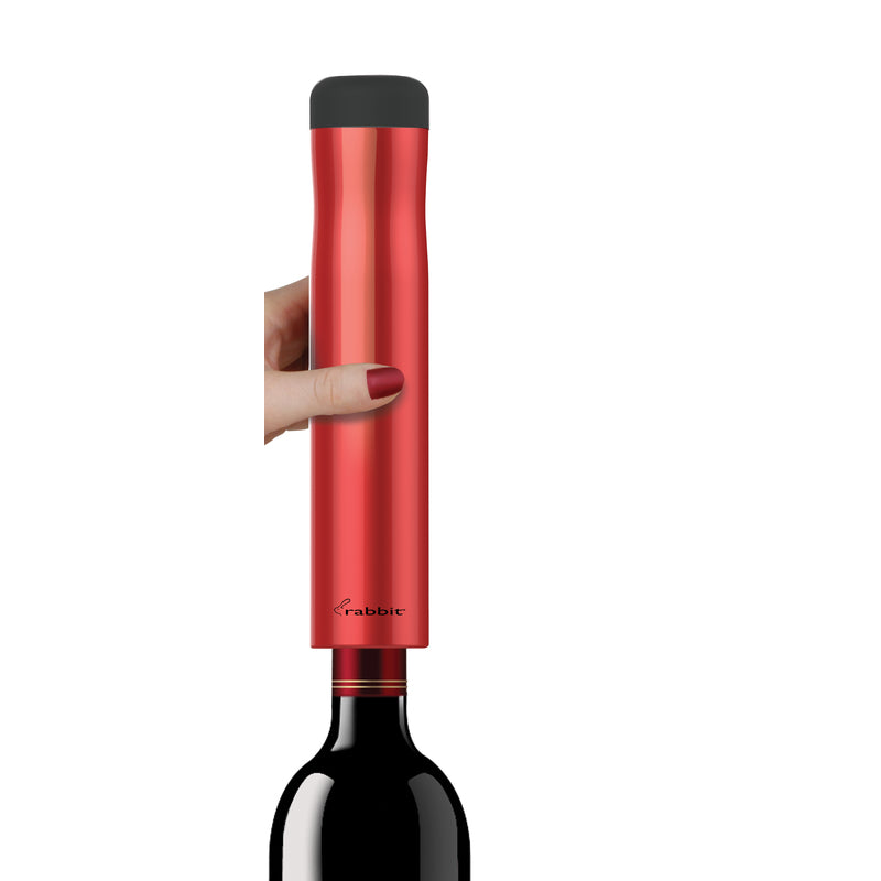 WINE OPENER ELECT RED