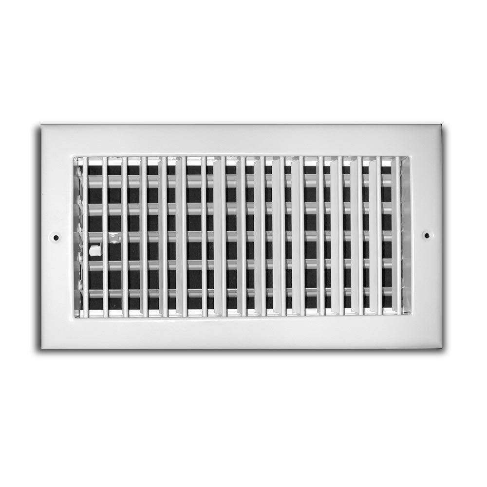 TruAire 20 in. x 10 in. Steel Adjustable 1-Way WallCeiling Register 210VM20X10