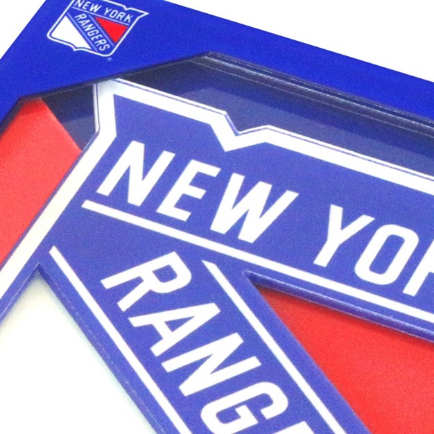 Nhl New York Rangers 3d Logo Series Coasters