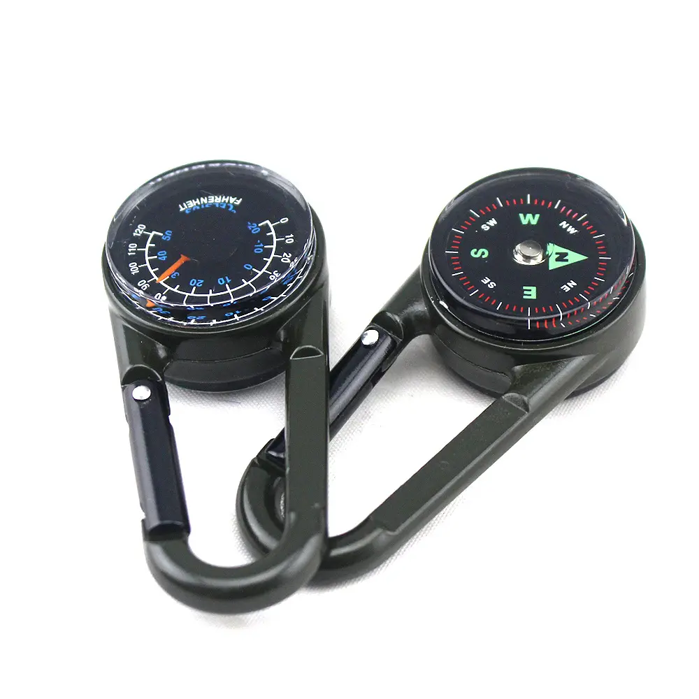 High quality alloy kids portable keychain compass for hiking