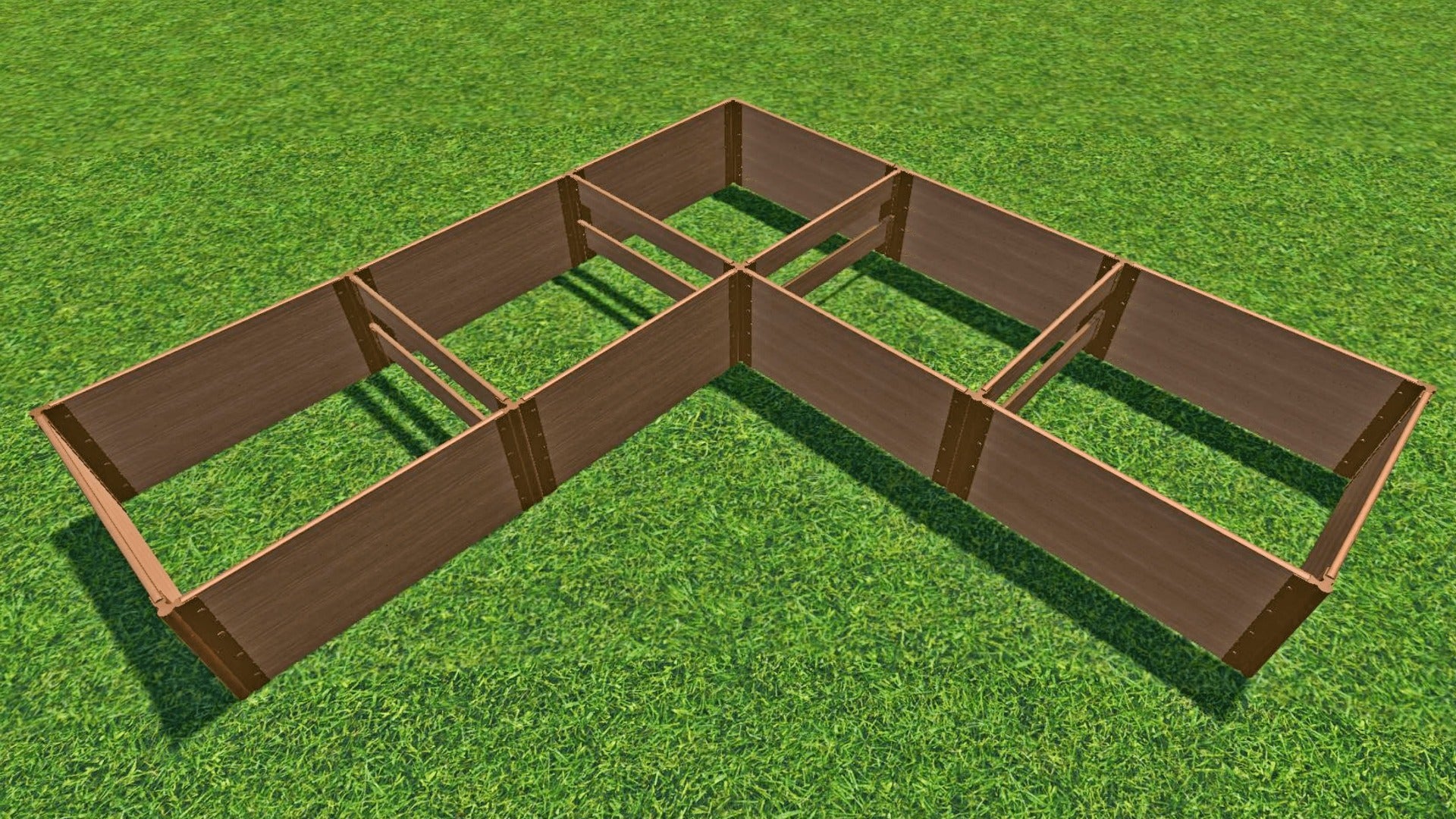 'L-Shaped' 12' x 12' Raised Garden Bed