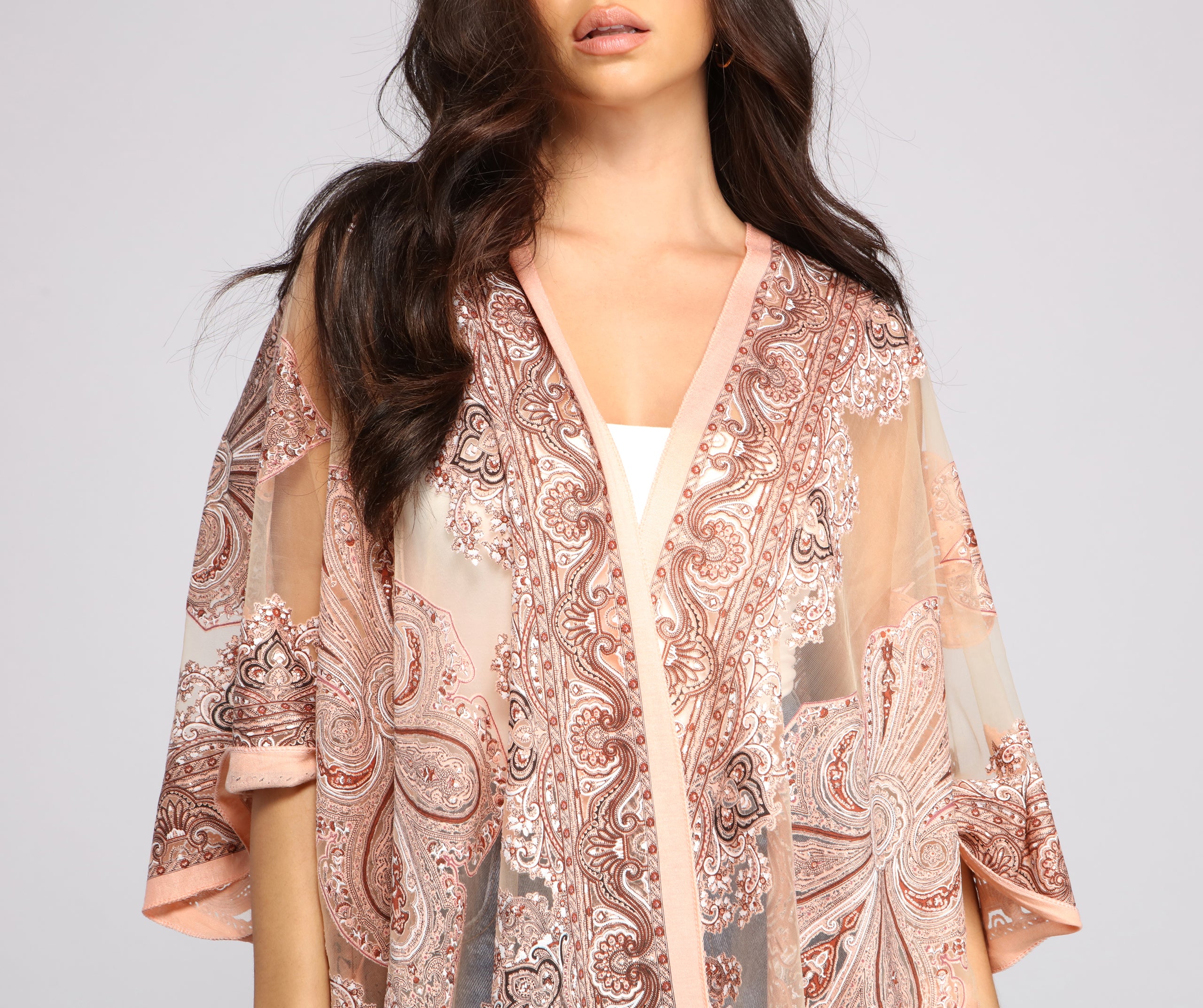 Bohemian Burnout Fringe Kimono