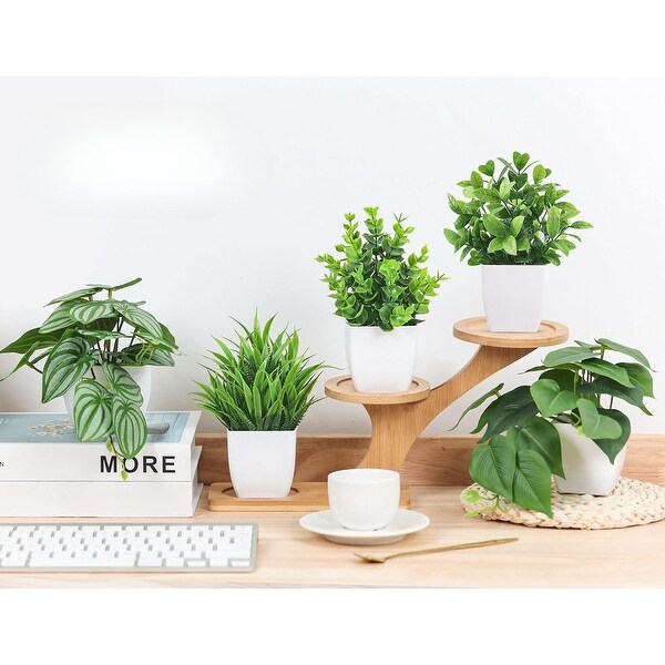 6 Packs Fake Plants Small Artificial Plants