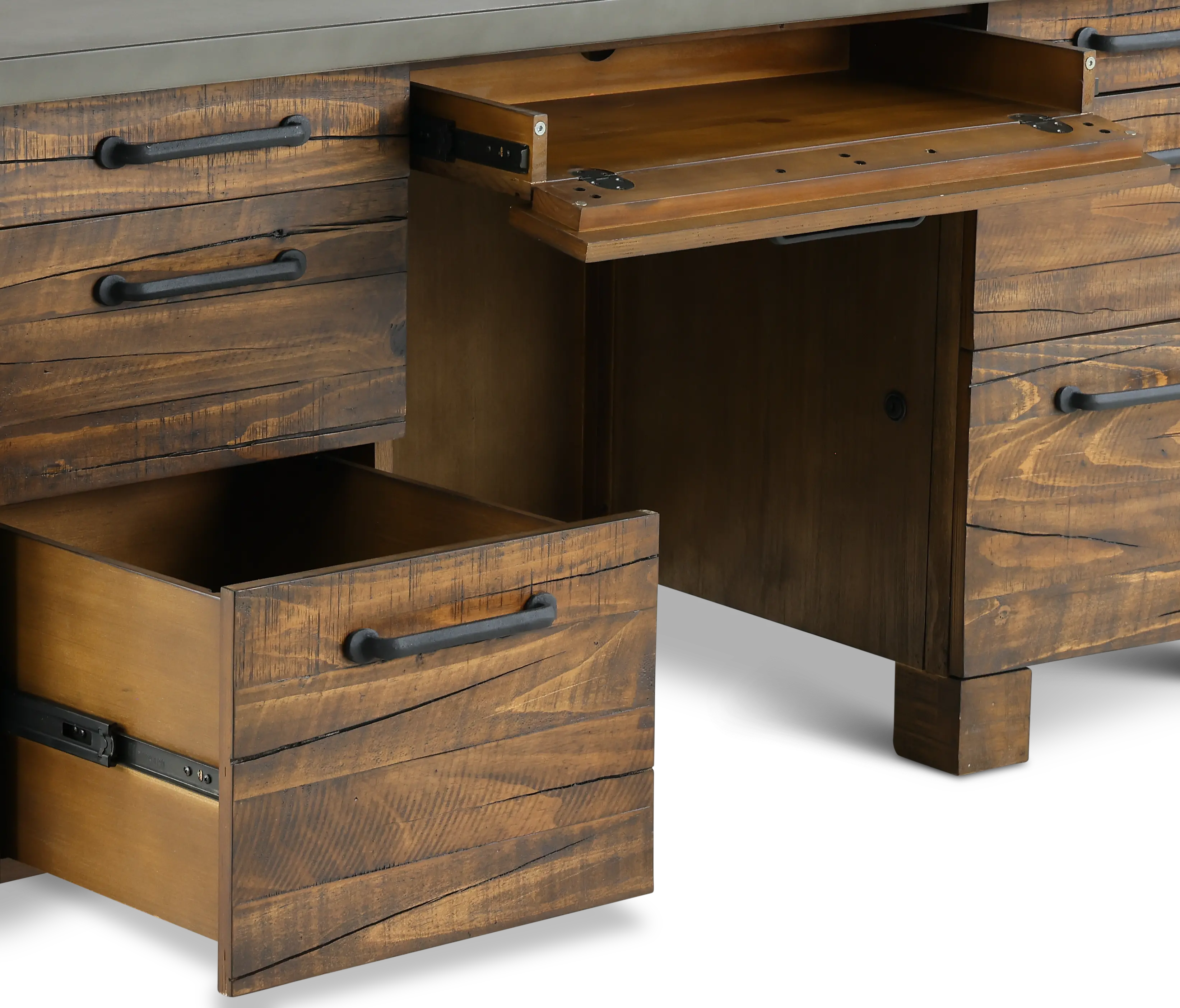 Jasper Rustic 68 Executive Desk