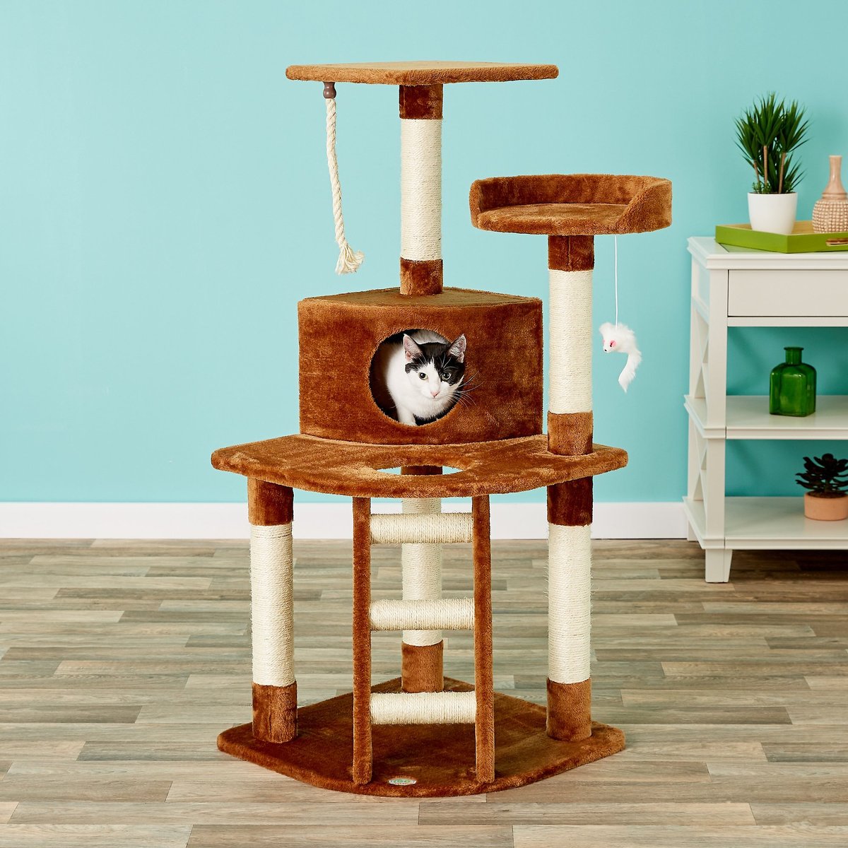 Go Pet Club 48-in Classic Sisal Posts Cat Tree Condo