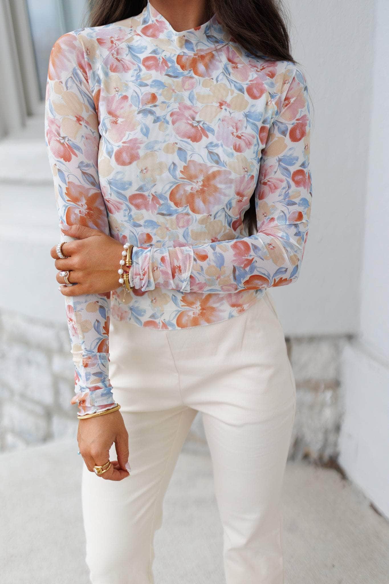 Garden Escape Mesh Top