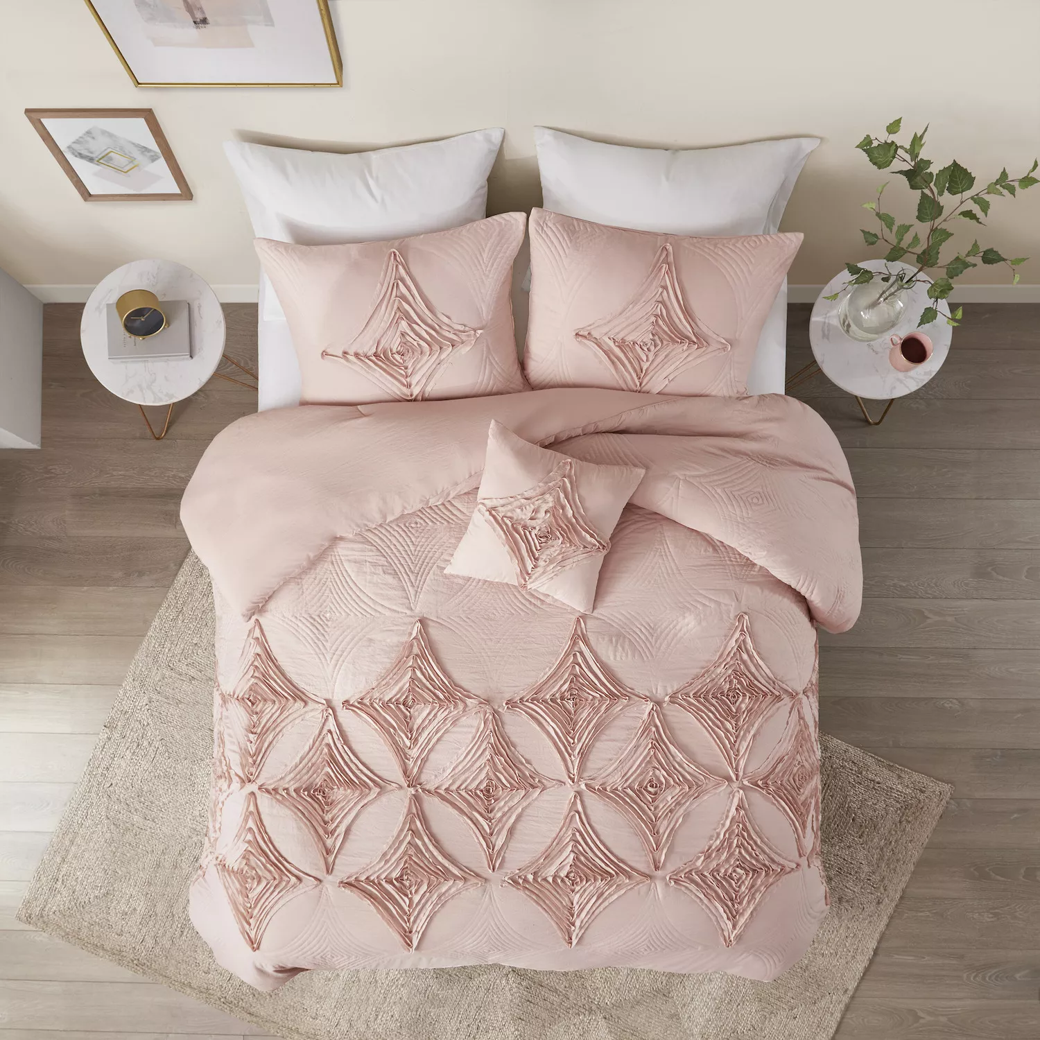 Madison Park Emiliana Comforter Set with Throw Pillow