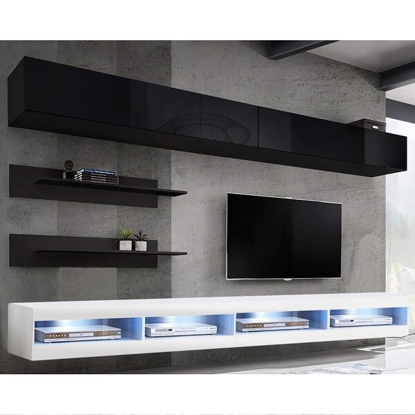 Fly I1 34TV Wall Mounted Floating Modern Entertainment Center