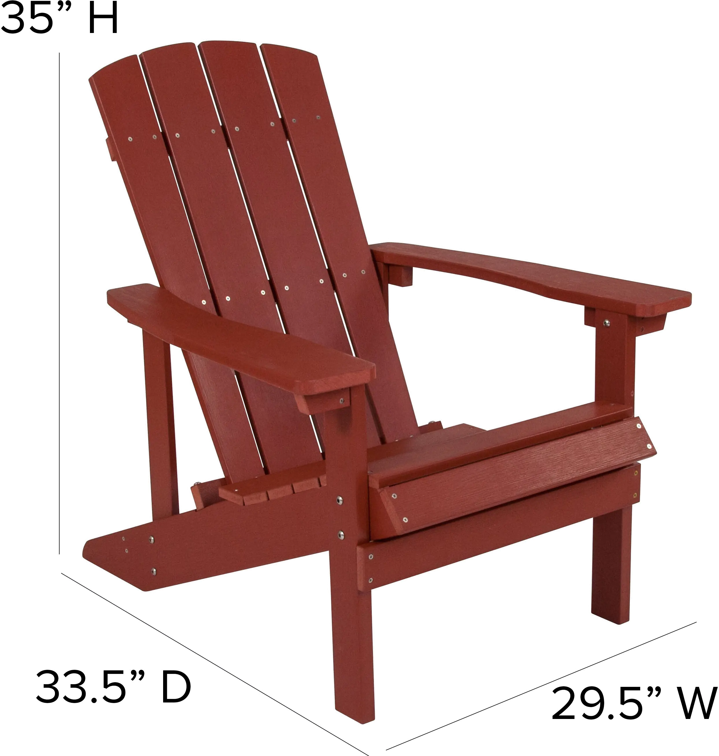 Adirondack Chair - Red