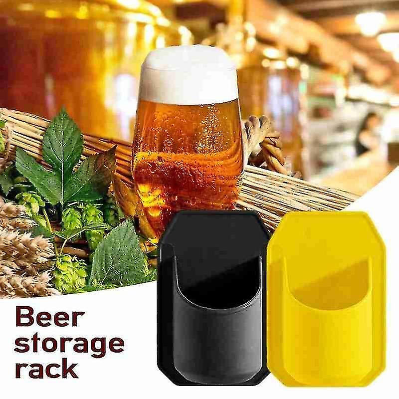 Portable Black Beer Rack Bathroom Wine Glass Holder Wall Plastic Fixed Cups Holder Suction O7h2