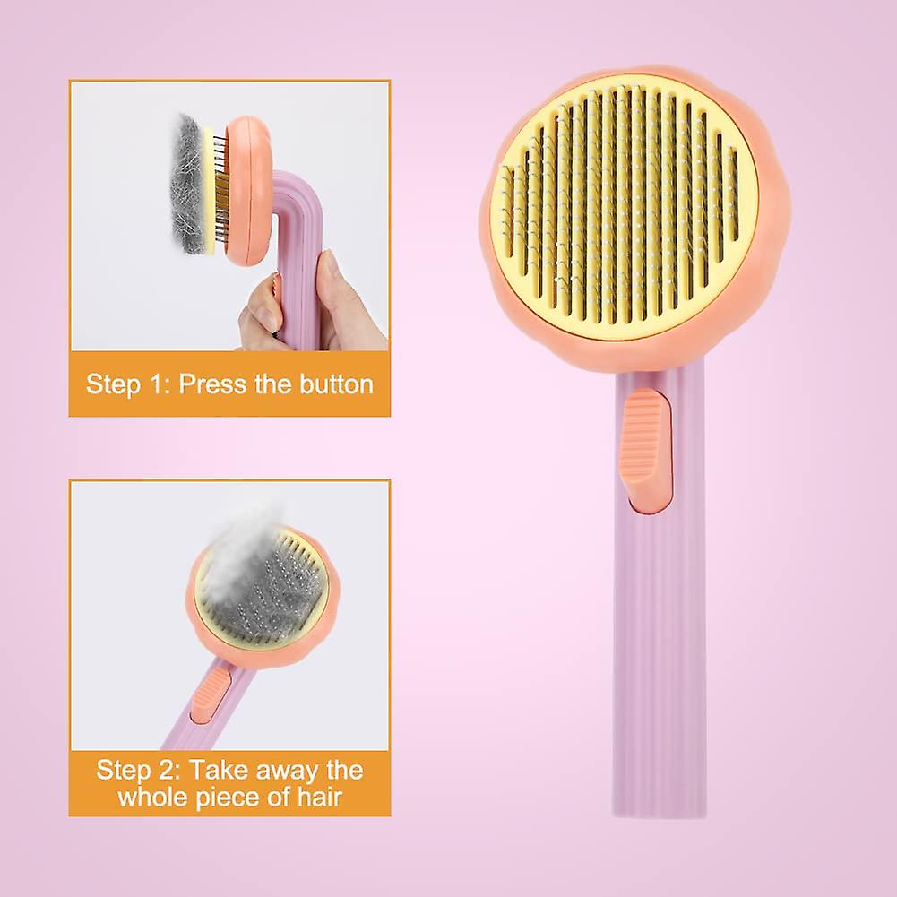 Auniq Cat Brush， Pet Pumpkin Brush Pet Hair Brush - Pet Grooming Brush For Dogs Cats Puppy Rabbit， Dog Brush And Cat Brush Grooming